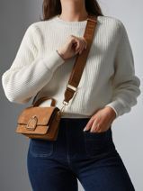 Sac Bandoulire Xs Altesse Suede Etrier Marron altesse suede EASU048X-vue-porte